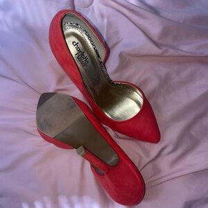 Charlotte Russe coral heels.